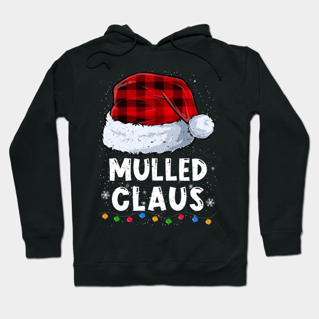 Mulled Claus Red Plaid Christmas Santa Family Matching Pajama Hoodie by tabaojohnny